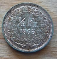 1/2 Franken 1965, silber