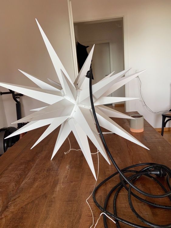 XXL Weihnachtsstern 1,6m Aluminium Outdoor - Wetterfest, Steckbar,  Minimalistisch Outdoor Weihnachtsdekoration 1,6m