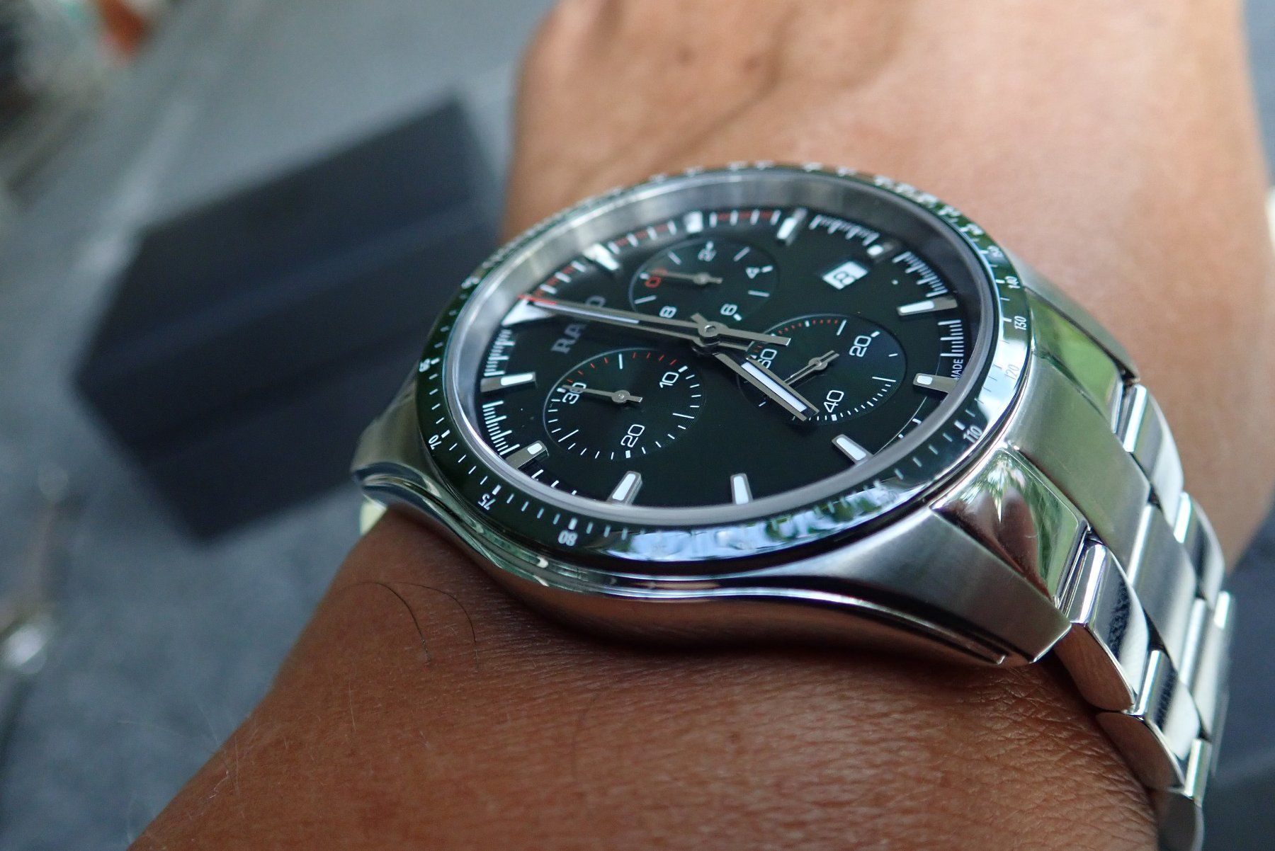 Rado Orologi: RADO HYPERCHROME CHRONOGRAPH DUNKELGREEN DIAL 45MM. – Usato da Wohlen AG venduto da kingwatcheshere 1