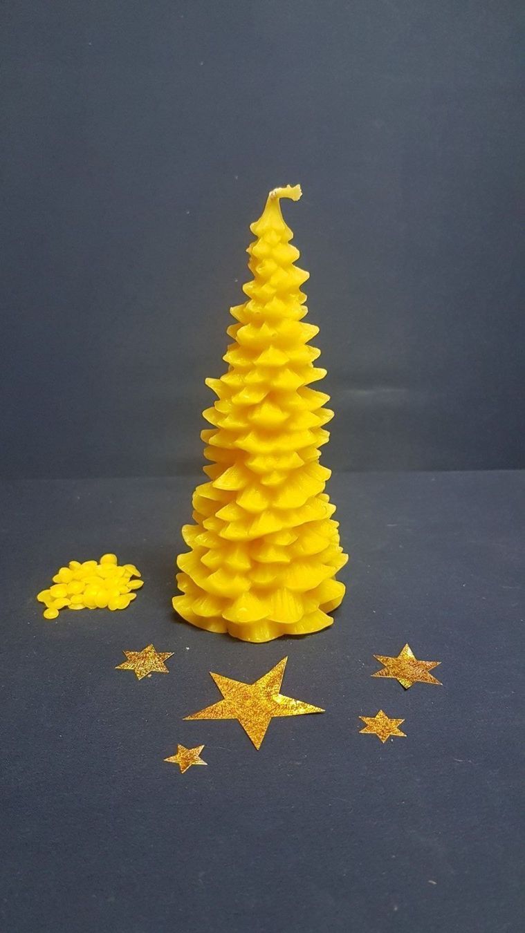 Candele di Natale: Bienenwachskerze, Tannenbaum – Nuovo (secondo la descrizione) da Jegenstorf venduto da pluesch94