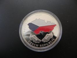 Medaille Fussball EM in Schweiz Österreich 2008 Tschechien