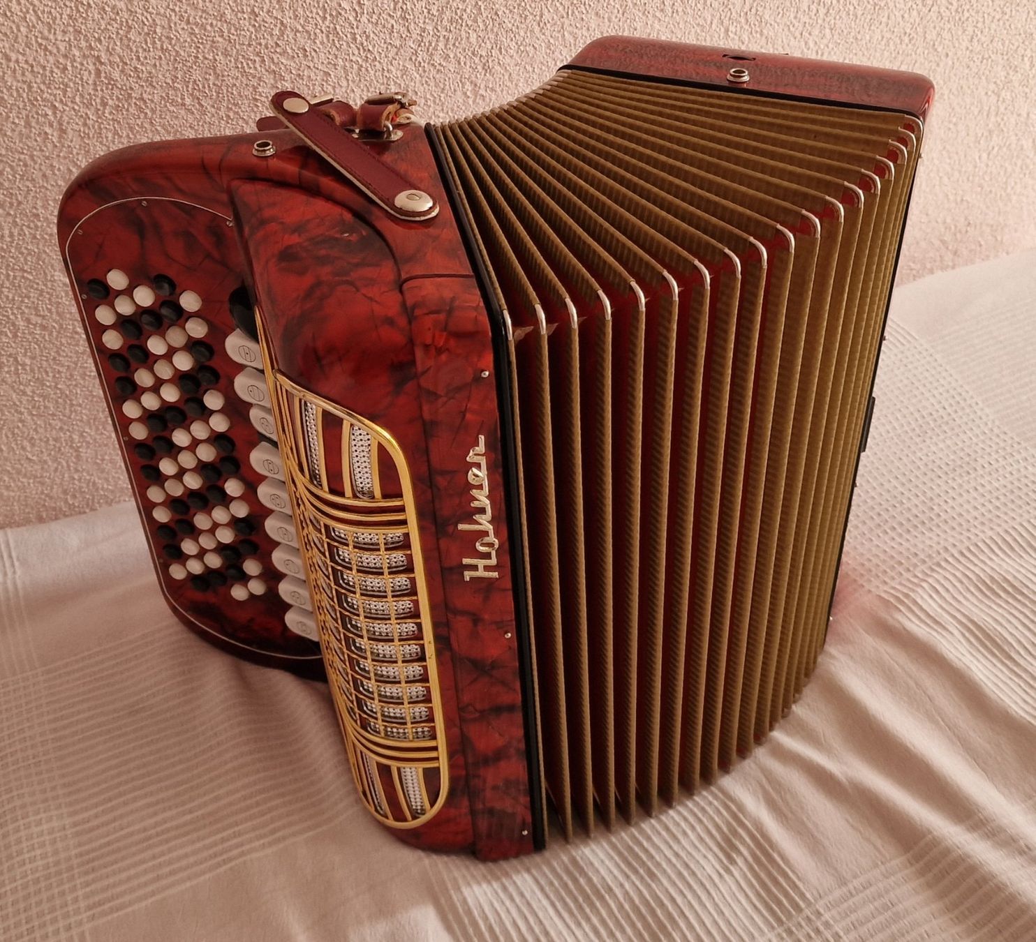 Hohner Musikinstrumente: Hohner Knopf-Akkordeon Rivera III – Gebraucht aus Jonen von bealug 2