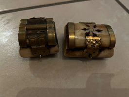 Lot 2 petits coffres boîtes vintage