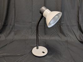Schreibtischlampe flexibel weiss/schwarz Tischleuchte