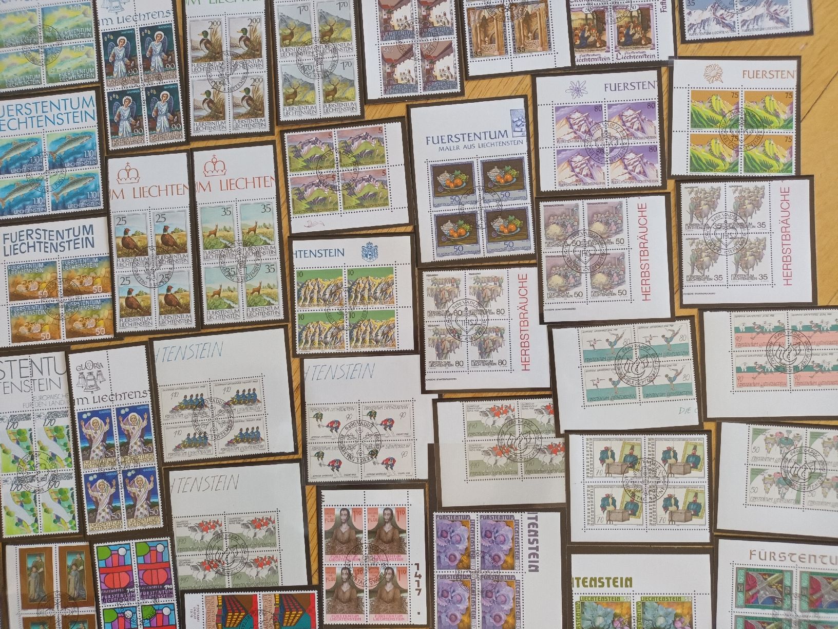 Tutti i francobolli: Sammlung Viererblöcke Lichtenstein – Nuovo (secondo la descrizione) da kriens venduto da ole-norge 6