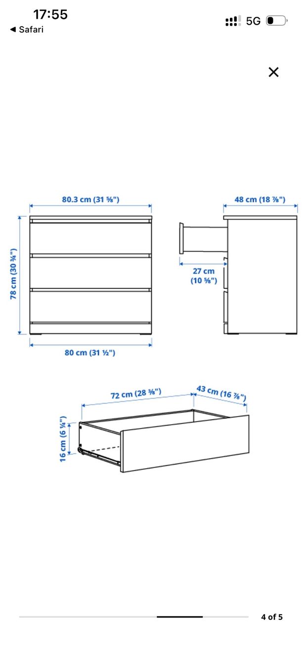 Ikea Commodes: Kommode Malm Ikea – D'occasion à Zollikon par sar_k52s 2
