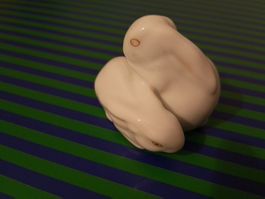 wunderbare Vintage HEREND 2x Hasen Osterhase Porzellanfigur!