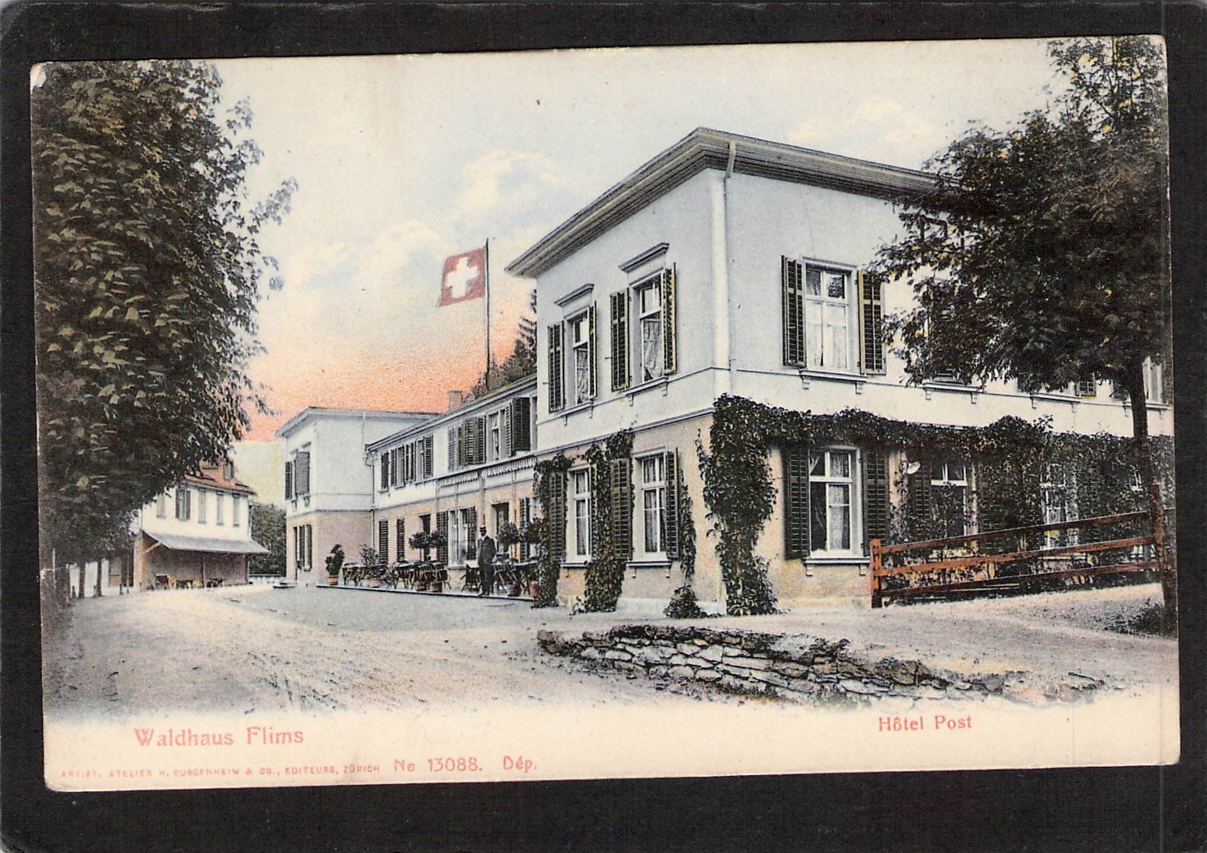 Cartes postales: Waldhaus Flims GR , Hôtel Post – D'occasion à Reichenburg par Pipo-67