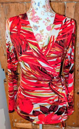 Wickeljacke mit Abstract Floral Print von Chocolate M