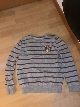 Pull Harry Potter Gryffindor gris rayé, taille XS (34-36)