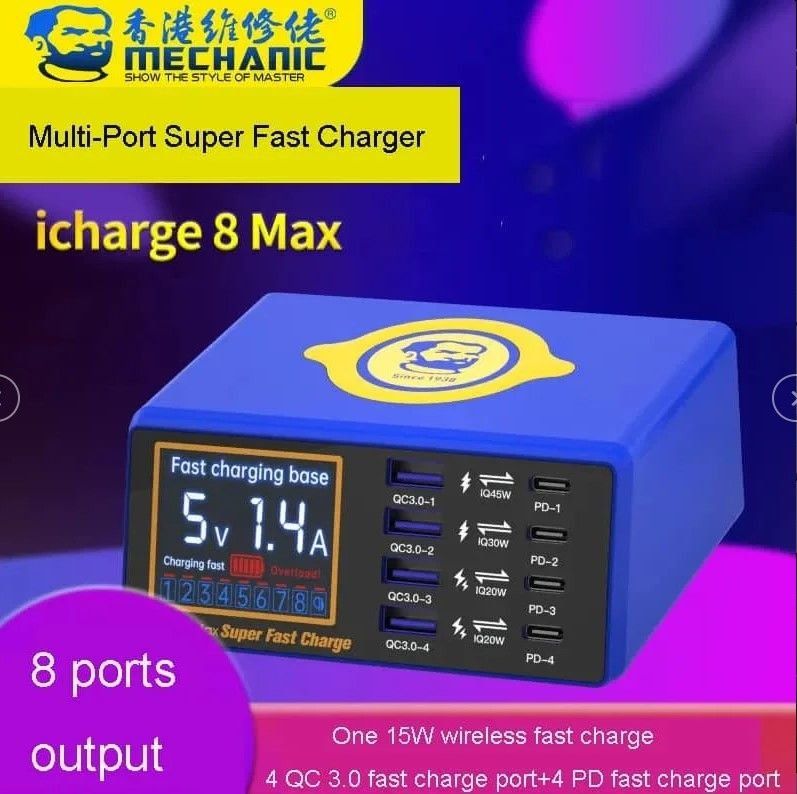 Caricabatterie: Mechanic Fast Charge Station Desktop USB Ladecenter – Usato da Zürich venduto da youelec 9