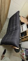 Sofa Bett dunkelgrau mit Lattenrost mit Gebrauchsspuren