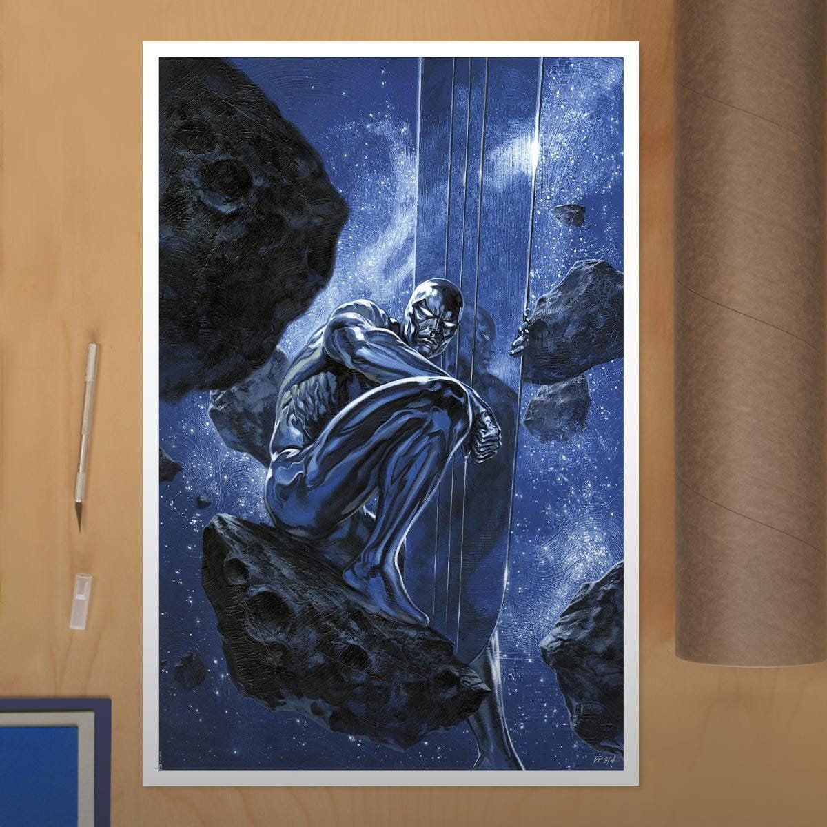 Foto & Immagini: Marvel Silver Surfer Ghost Light Poster – Nuovo e nell'imballaggio originale da Sisseln AG venduto da schenk-figuren 1