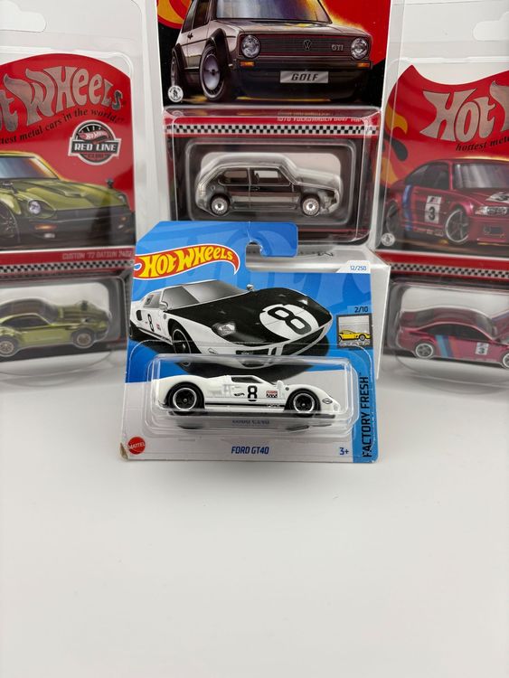 Hot Wheels - Ford Gt-40 - Allora e ora 1/10 [bianco] #78/250