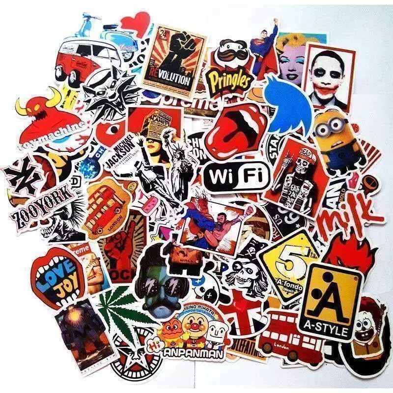 Sticker: 200 Sticker Aufkleber gemischt – Nuovo e nell'imballaggio originale da Winterthur venduto da Neilpryde01 1