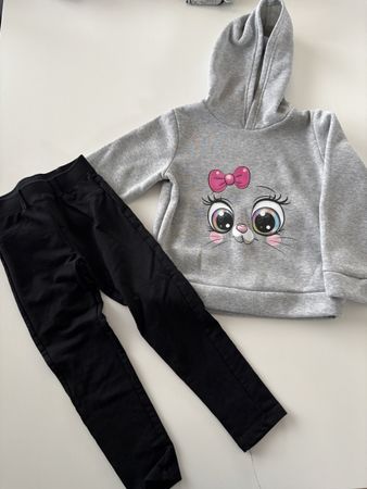 Süsses Mädchen Set Hoodie & Hose Gr. 110