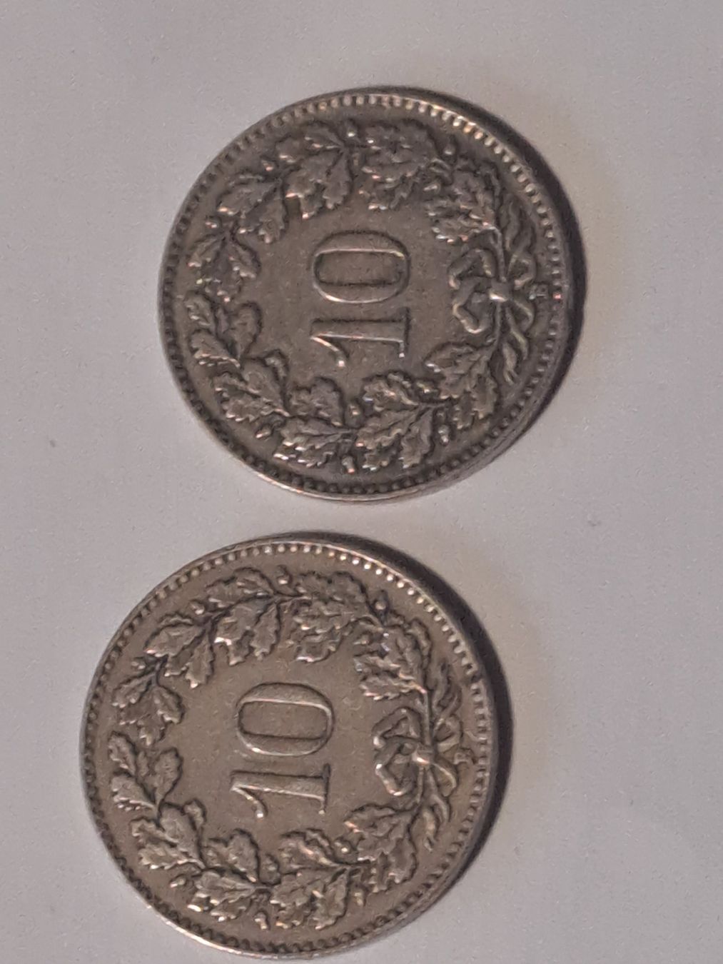 Tutti le monete: 10 Rp. 2 Schweizermünzen 1929 – Usato da Bitsch venduto da jajo79076 1