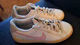 Vintage Nike Leder Baskets Tennis Sneakers Gr. 36 weiss rosa