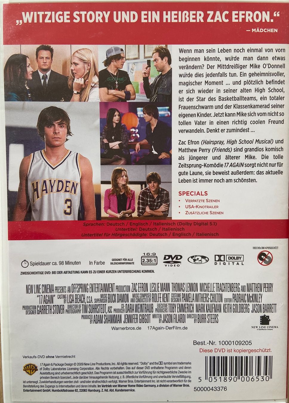 Tous les DVDs: 17 Again - Zac Efron – D'occasion à Widnau par ama_7xzk 1