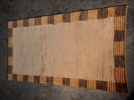 Gabbeh Teppich handgeknüpft, original Persien, neu, 80x139
