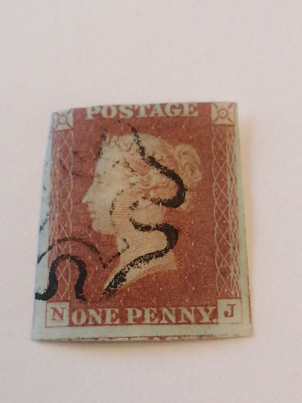 Alle Briefmarken: One Penny Red 1841  – Gebraucht aus Happerswil von tschergi