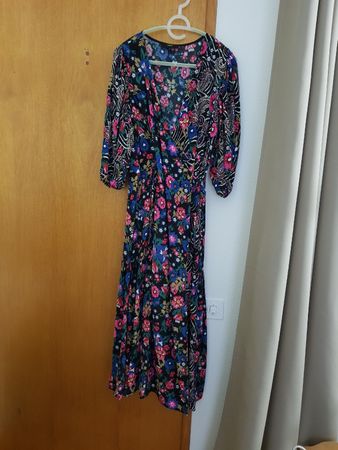 Robe longue fleurie Next, taille 42 neuve