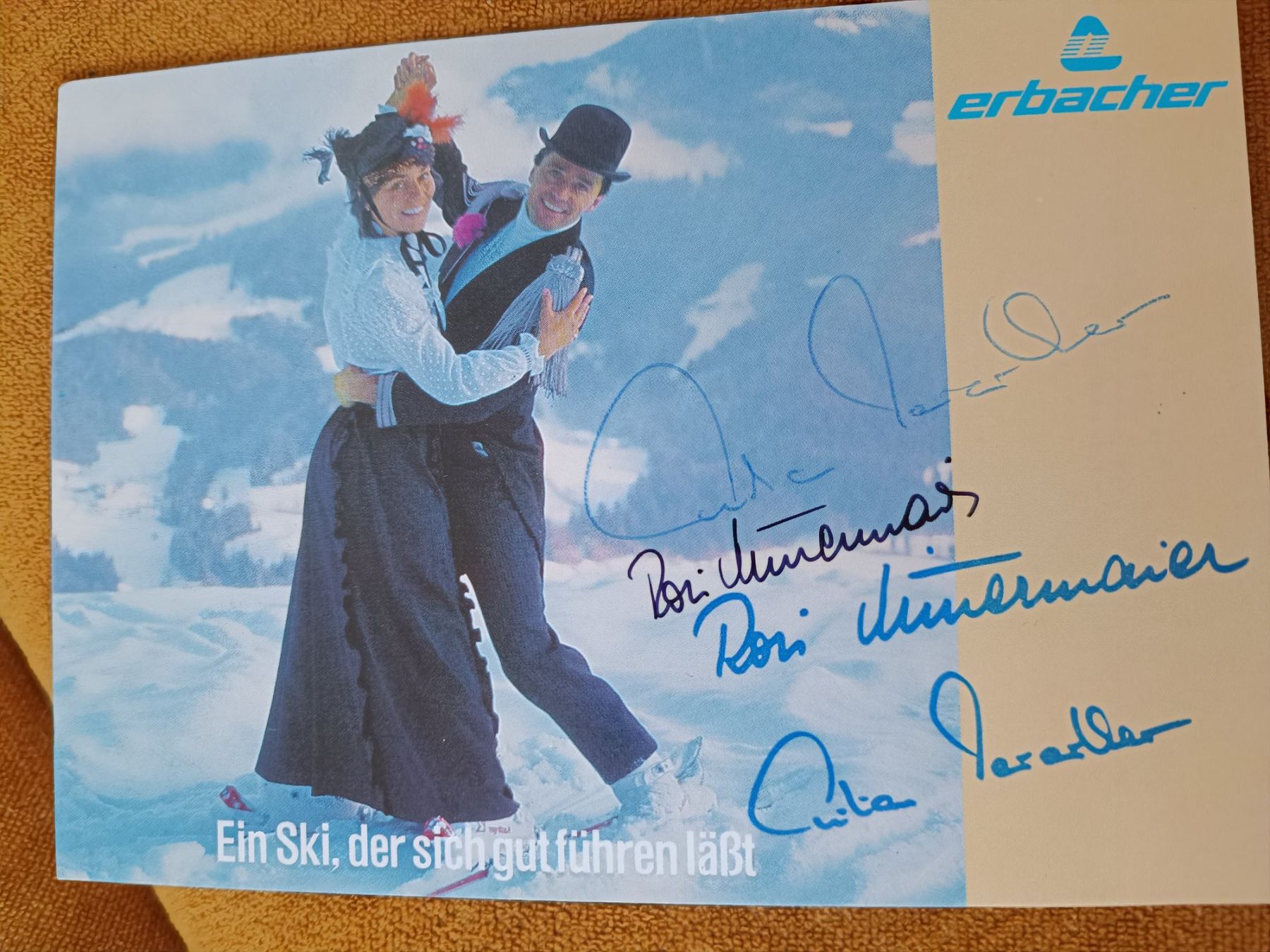Autogramme: Rosi Mittermaier & Christian Neureuther – Gebraucht aus Menziken von Artographs