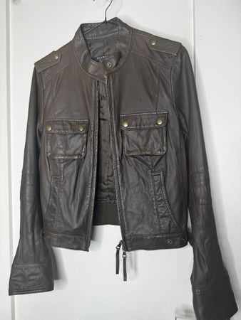 Leder Jacke Globus