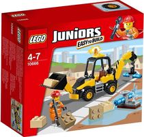 LEGO Juniors 10666  Bagger mit Bauarbeiter-Minifigur