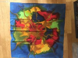Neues Foulard Seiden Schal Vintage 1989