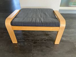 Hocker POÄNG / Birkenfurnier in anthrazit von IKEA
