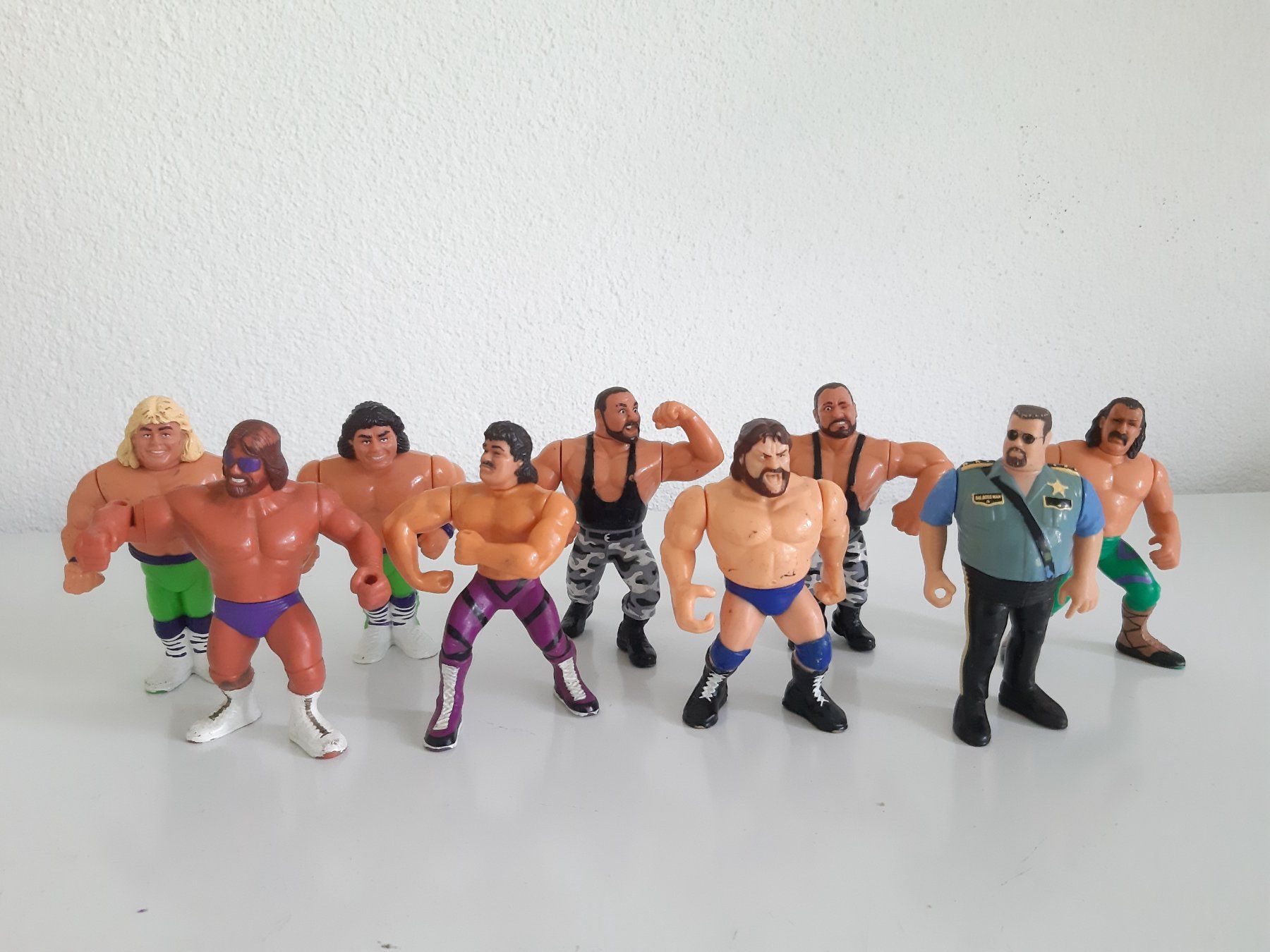 WWE Statuette: WWE WWF Hasbro Lot  9 Action Figuren – Usato da Buchs SG venduto da Bray_Law