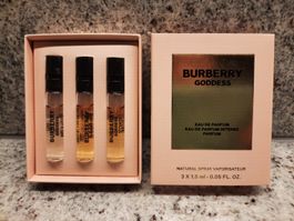 Burberry Goddess Miniatur Parfum Set Neu, OVP, 3x1.5ml🌞🌼🏝