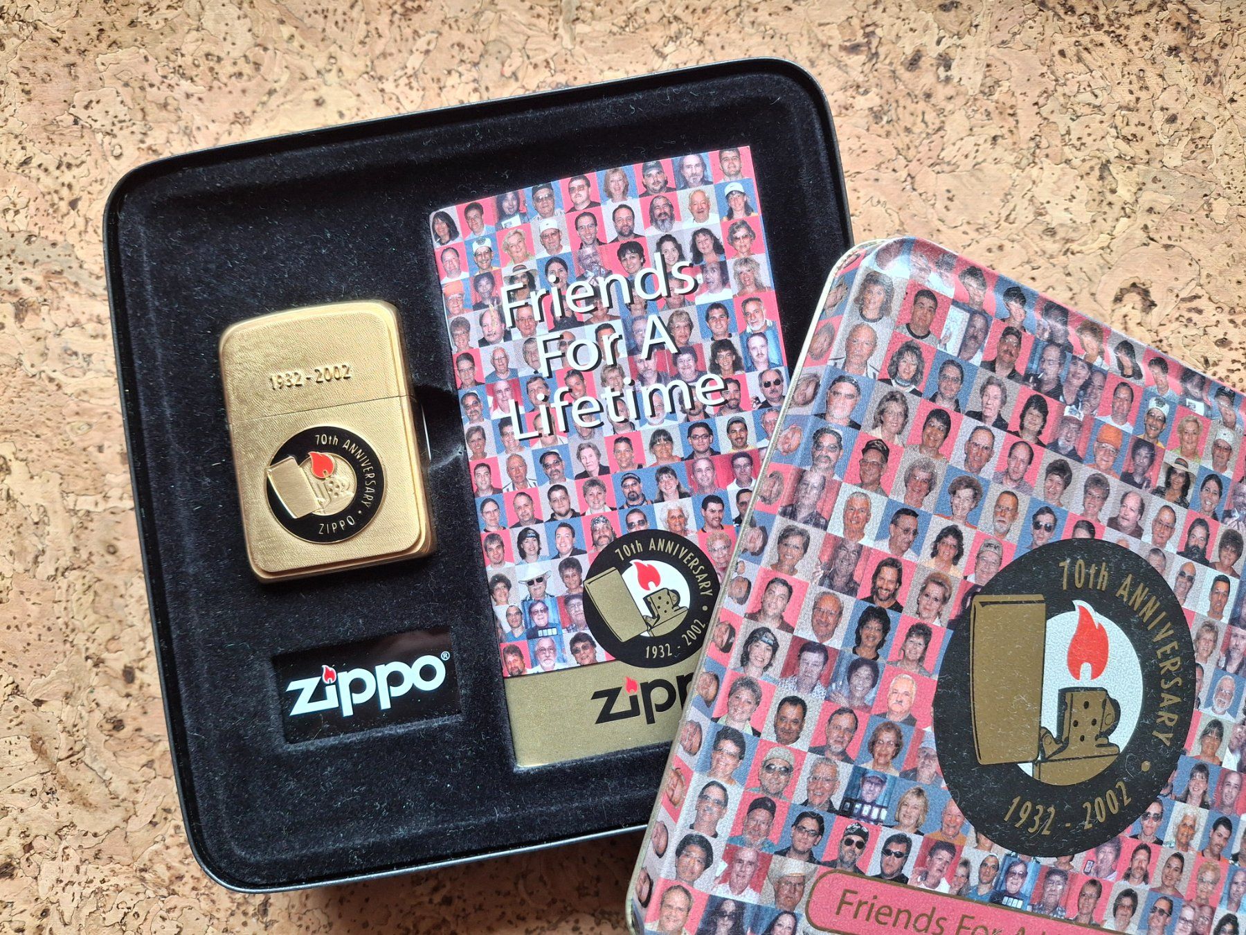 ZIPPO 70th 　Friends For A Lifetime A Zippo 70th Anniversary lighter, Friends For A Lifetime
