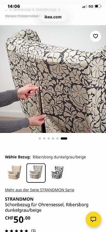 Ikea Poltrone: Ikea strandmon hocker und Sessel ersatzbezug – Nuovo (secondo la descrizione) da Dübendorf venduto da rocki07 1