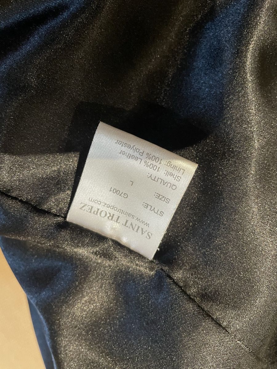 Giacche: Saint Tropez Lederjacke Schwarz Bomber Stil Gr. L – Usato da uitikon waldegg venduto da allesmussraus123 6