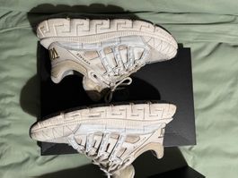 Baskets Versace homme blanc/or taille s 39, comme neuves! 👟