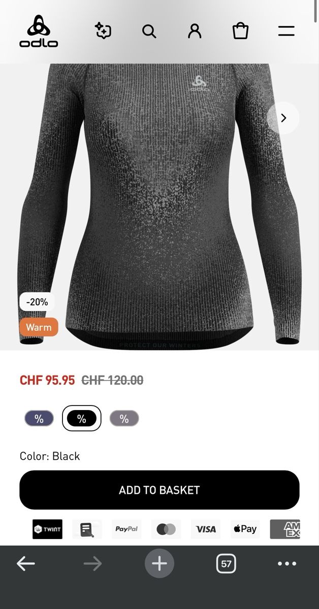 Odlo Sonstige Unterwäsche: Odlo Blackcomb base layer set - top & bottom. Size M. New. – Neu (gemäss Beschreibung) aus Zürich von The_Renew_Project 3