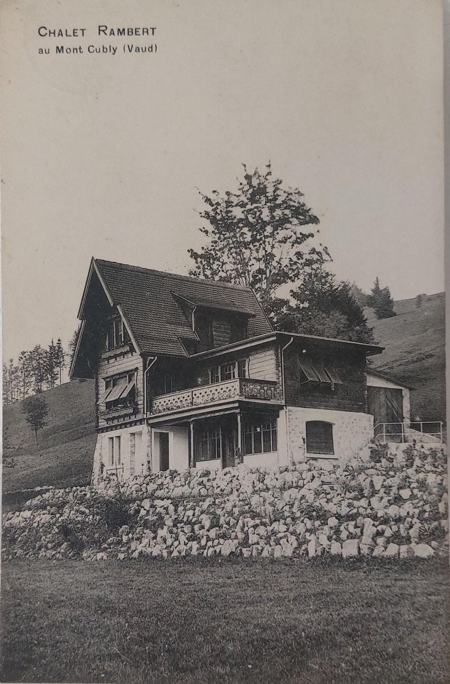 Ansichtskarten: MONT CUBLY - Chalet Rambert - 1911 – Gebraucht aus Delémont von Domdom1