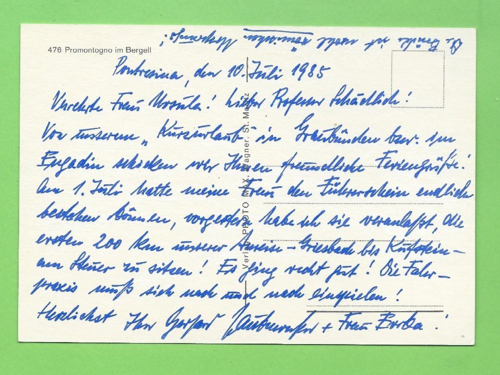Cartoline postali: Promontogno im Bergel – Usato da Zürich venduto da t24_de 1