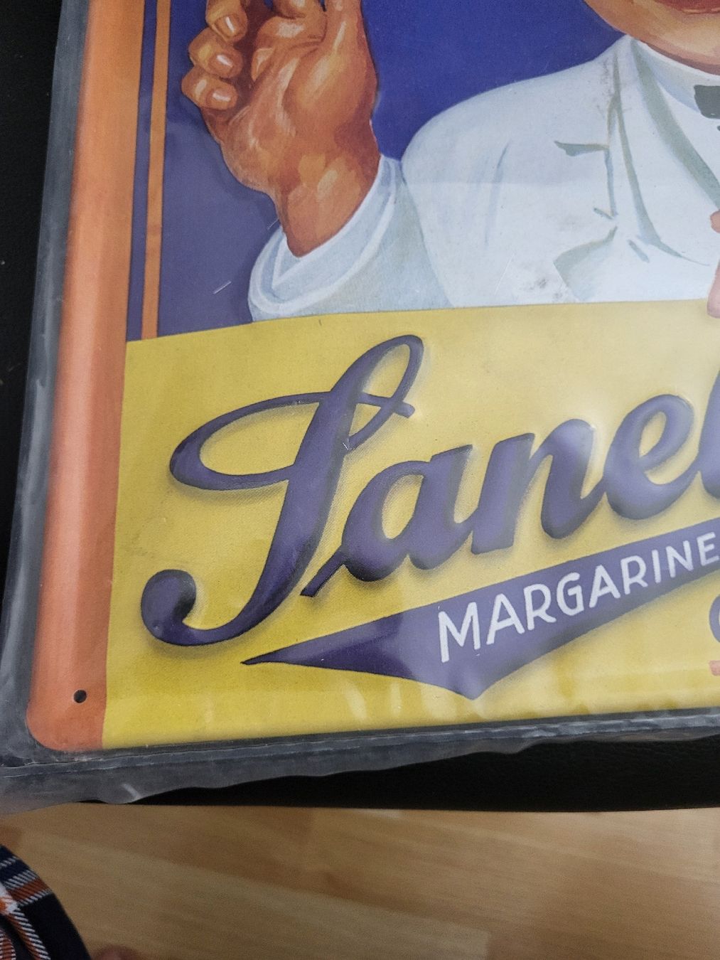 Insegne: Blechschild Sanella Margarine  – Nuovo (secondo la descrizione) da Riehen venduto da tamola67 4