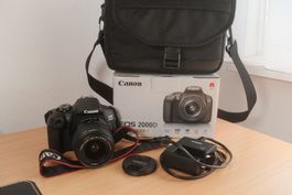 Canon EOS 2000D Kit EF-S 18-55 mm III + Tragetasche