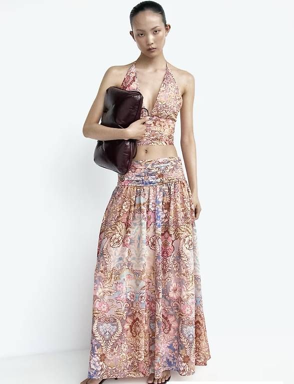 Gonne: Jupe mit gerafftem Bund von H&M – Usato da Pratteln venduto da Oxa0 1