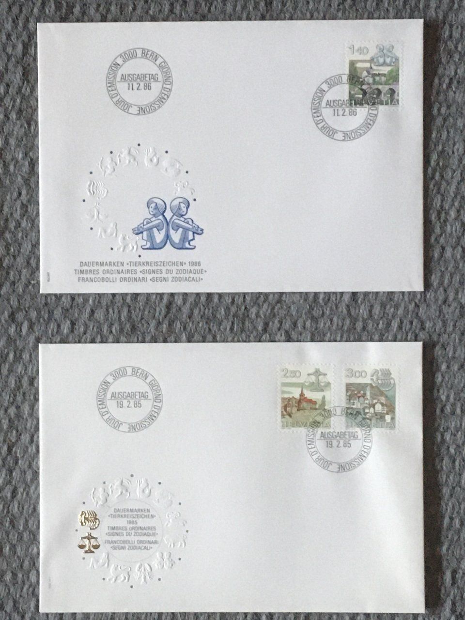 Tutti i francobolli: 1982-86 Tierkreiszeichen auf FDC – Usato da Nesslau venduto da andi_hon 2