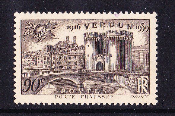 Tutti i francobolli: Frankreich 1939, 23.J-Tag Verdun ** – Usato da Obfelden venduto da Kleha