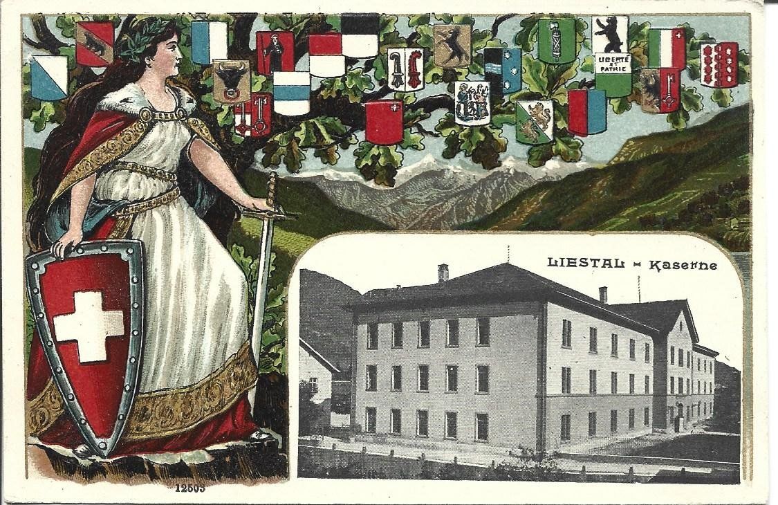 Cartoline postali: AK Liestal  Helvetia – Usato da Appenzell venduto da mai25