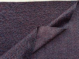 Designer Merino Tweed Gabardine 2.28x1.42m nero rosso blu
