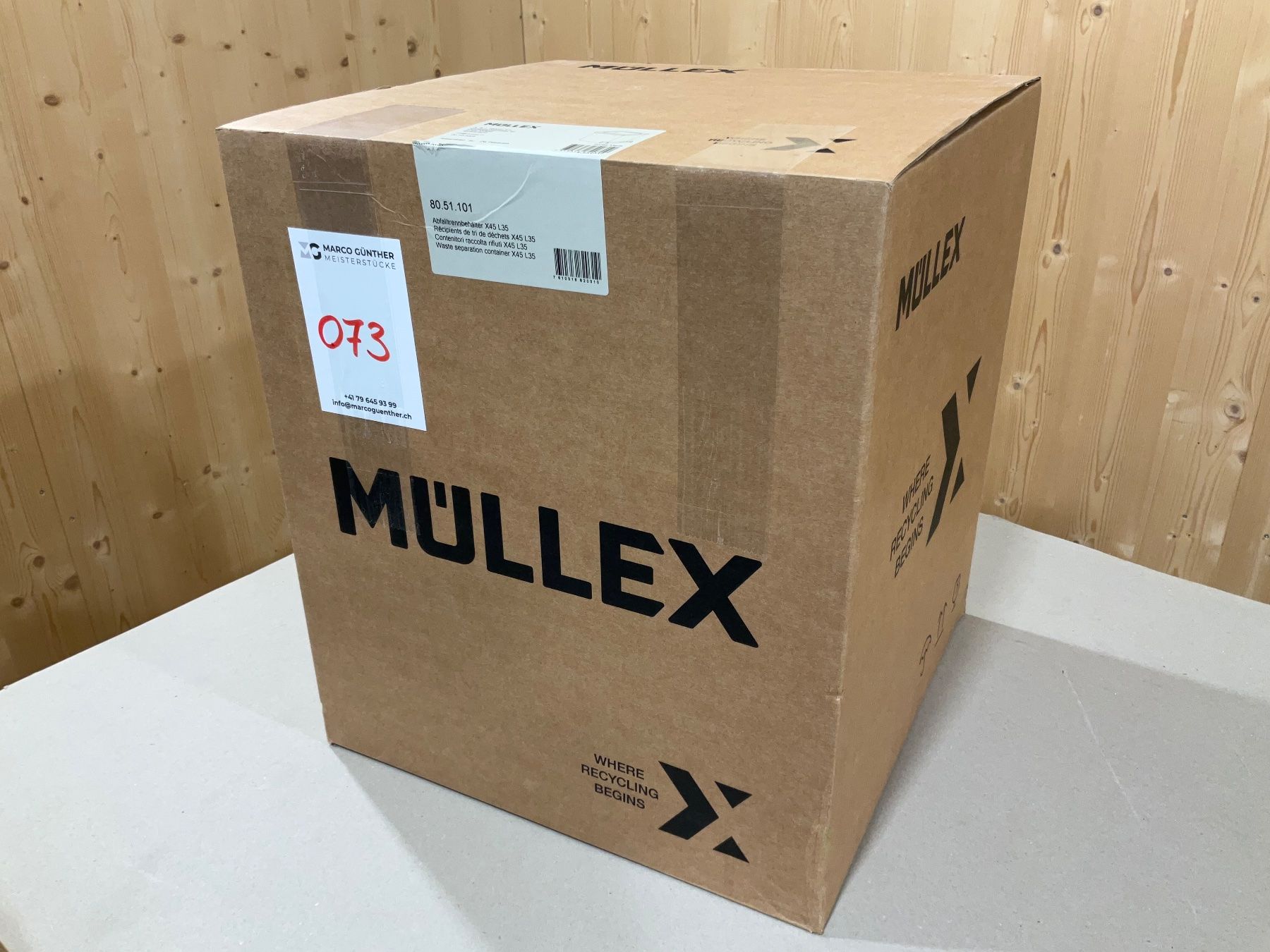 Müllex Abfalleimer: 073 Müllex Abfallsystem X45 L35 – Neu und originalverpackt aus Derendingen von Meisterstuecke 4