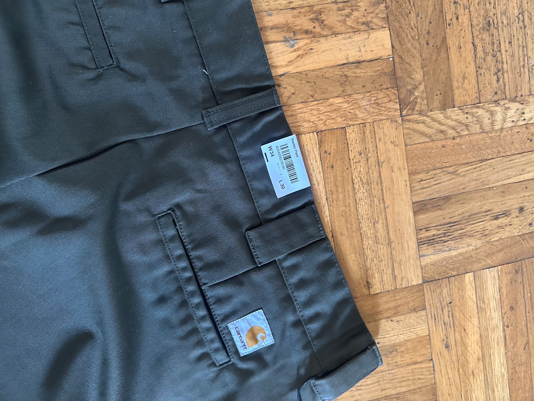 Pantalons: Carhartt Master Pant Olive 34/30 – Neuf (Voir description) à Zürich par admiraljh 2