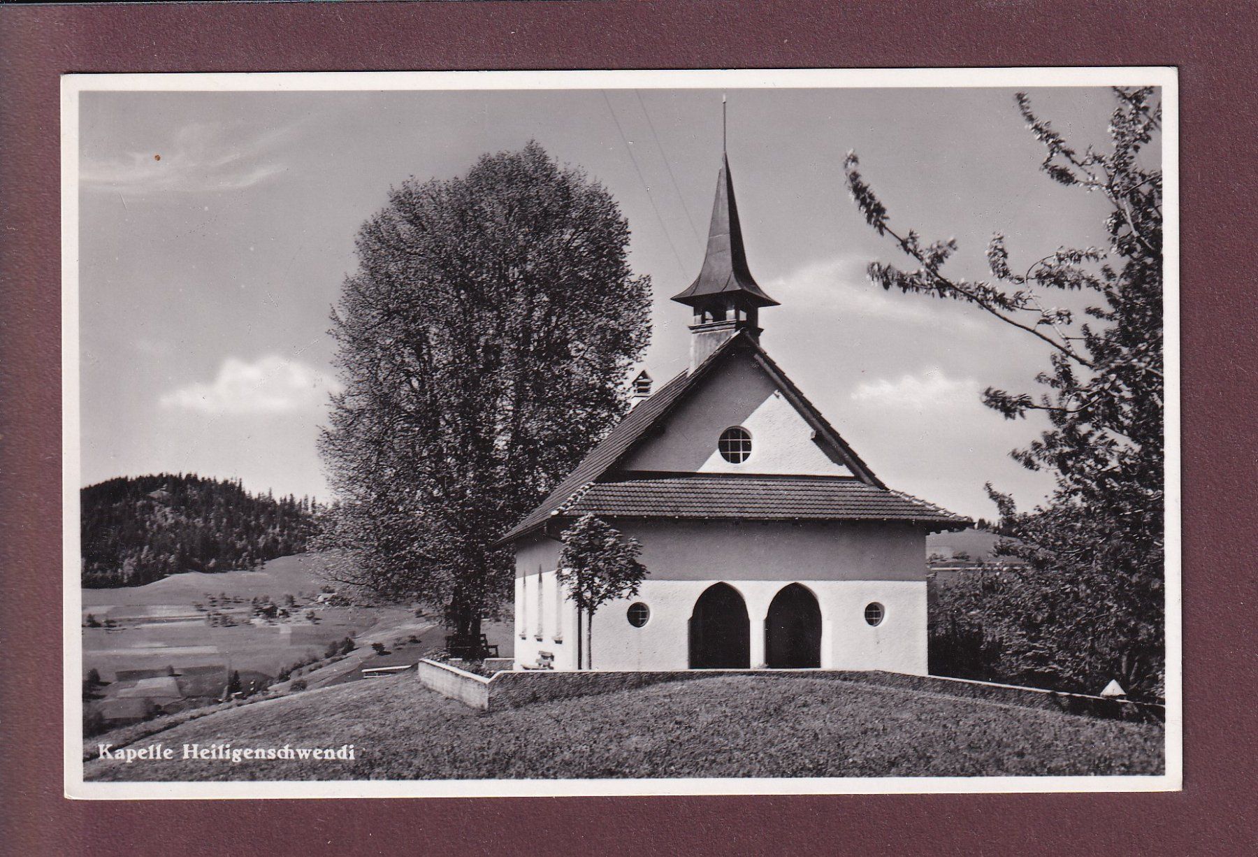 Cartoline postali: Kapelle HEILIGENSCHWENDI - 1943 – Usato da Pully venduto da nicecards